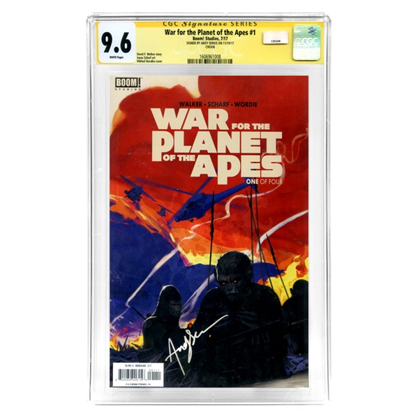  Andy Serkis Autographed War for the Planet of the Apes #1 CGC SS 9.6