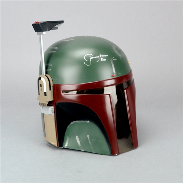  Jeremy Bulloch Autographed Star Wars 1:1 Scale Boba Fett Helmet