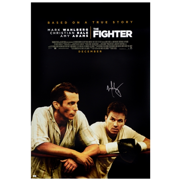 Mark Wahlberg Autographed 2010 The Fighter Original 27x40 Double-Sided Movie Poster