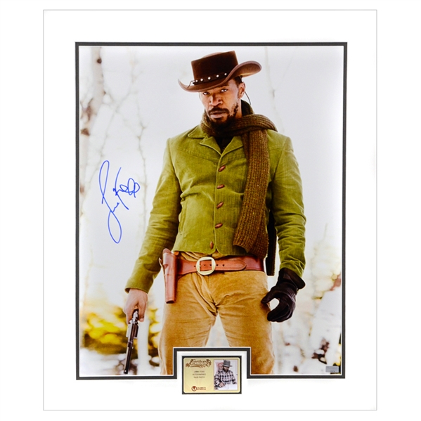 Jamie Foxx Autographed 2012 Django Unchained 16x20 Matted Photo