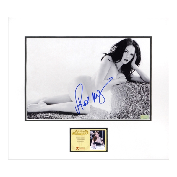 Rose McGowan Autographed Haystack 8x12 Matted Photo