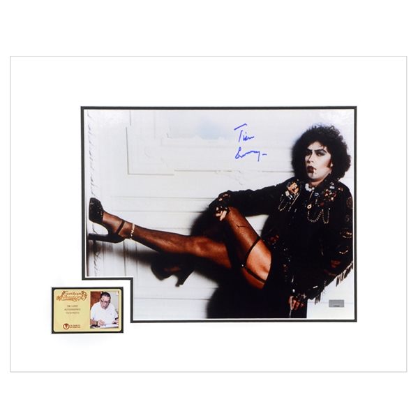 Tim Curry Autographed 1975 The Rocky Horror Picture Show Dr. Frank-N-Furter 11x14 Matted Photo