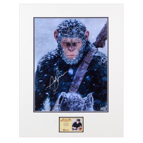 Andy Serkis Autographed 2017 War for the Planet of the Apes Caesar 11x14 Matted Photo