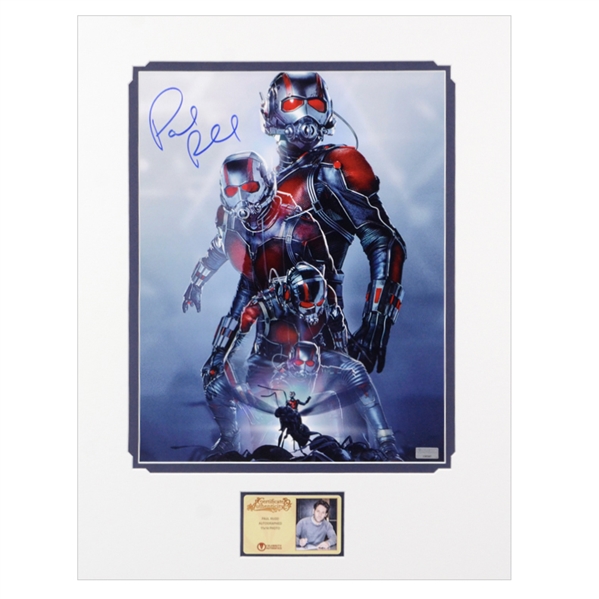Paul Rudd Autographed 2015 Ant-Man Morph 11×14 Matted Photo