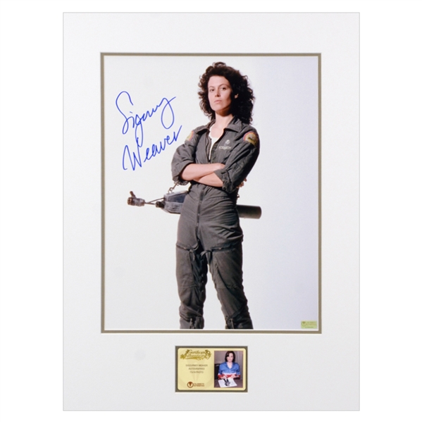 Sigourney Weaver Autographed 1979 Alien Ripley 11x14 Matted Studio Photo