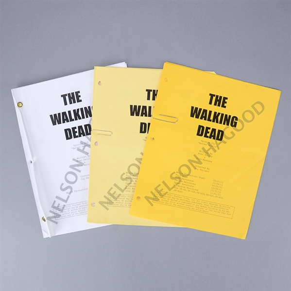 The Walking Dead Original Episode #212 Better Angels 3 Draft Production Scripts *Features the Death of Dale