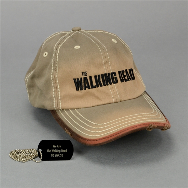 The Walking Dead Crew Gear Hat & Dog Tag We are are The Walking Dead XO SWC S2Gift Set *Straight From The Set