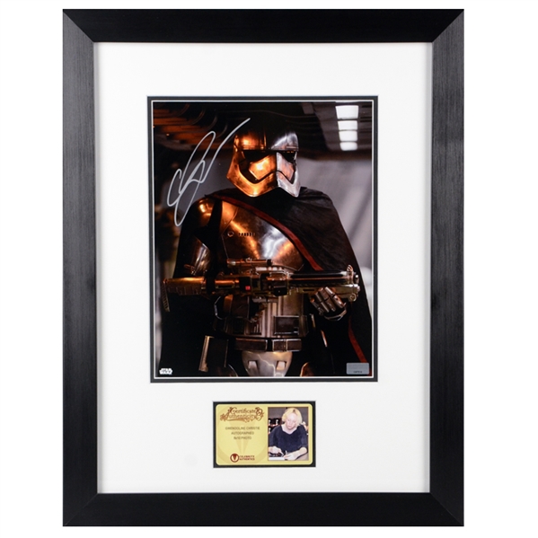 Gwendoline Christie Autographed Captain Phasma Star Wars The Force Awakens 8x10 Framed Photo