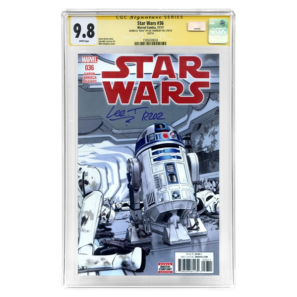 Lee Towersey Autographed 2017 Star Wars #36 CGC Signature Series 9.8