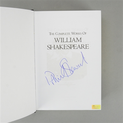 Patrick Stewart Autographed The Complete Works of Shakespeare Deluxe Edition