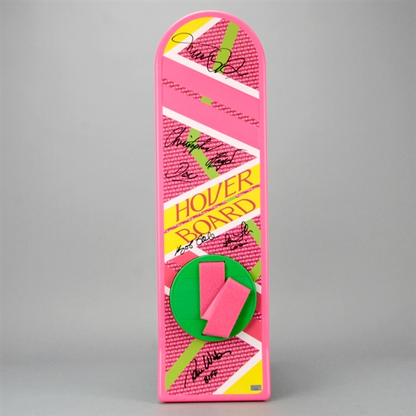 Michael J. Fox, Christopher Lloyd, Thomas Wilson, Lea Thompson and Bob Gale Autographed Back to the Future Part II Hoverboard