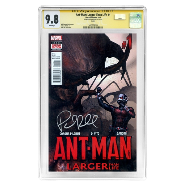 Paul Rudd Autographed 2015 Ant-Man: Larger Than Life #1 CGC Signature Series 9.8