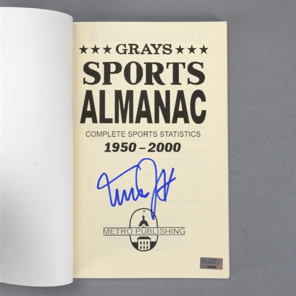 Michael J. Fox Autographed Back to the Future Part II Grays Sports Almanac