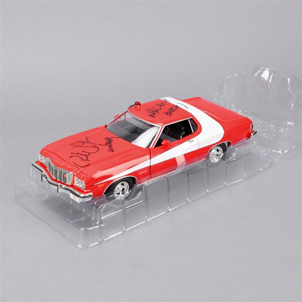  David Soul and Paul Michael Glaser Autographed Starsky & Hutch Torino 1:18 Scale Die-Cast Car