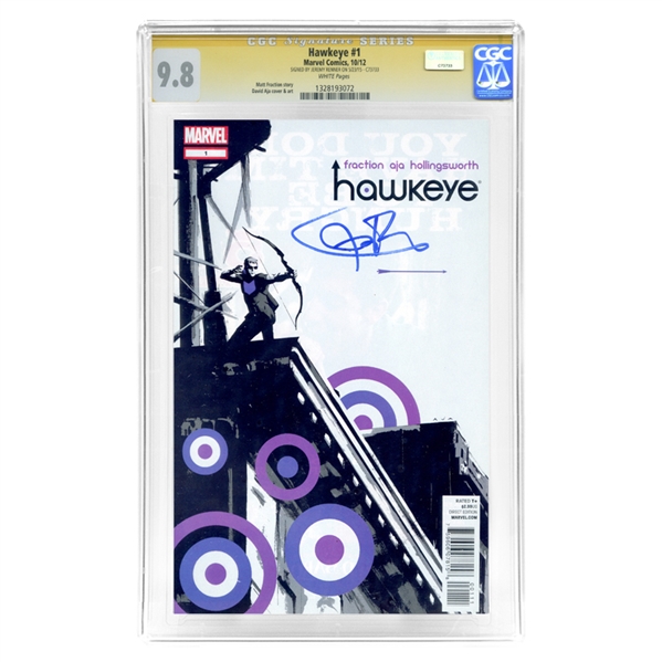 Jeremy Renner Autographed 2012 Marvel CGC Signature Series 9.8 Hawkeye #1 Comic