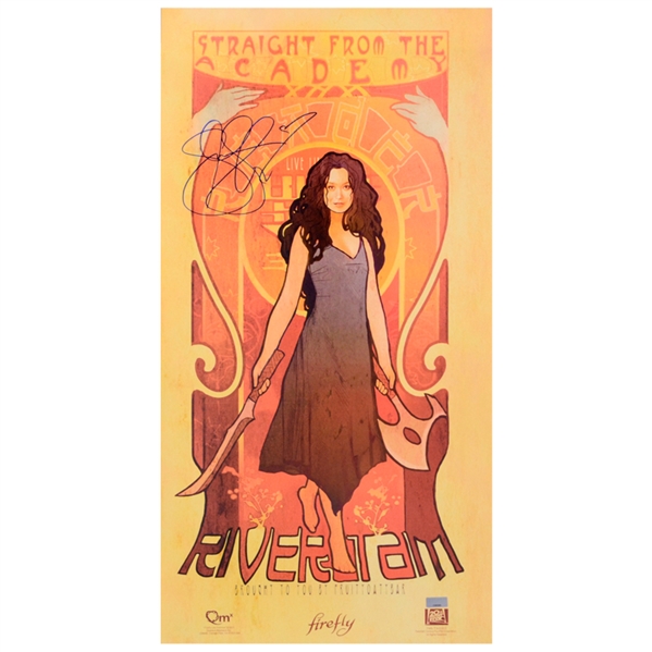 Summer Glau Autographed 2002 Firefly River Tam Academy 12x24 Poster
