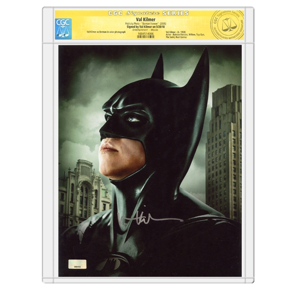 Val Kilmer Autographed Batman Forever 8x10 Photo * CGC Signature Series