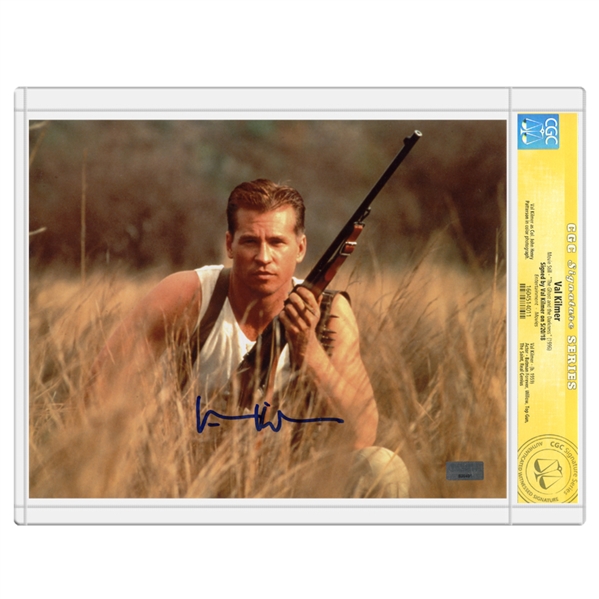 Val Kilmer Autographed 1996 The Ghost and the Darkness 8x10 Scene Photo * CGC Signature Series