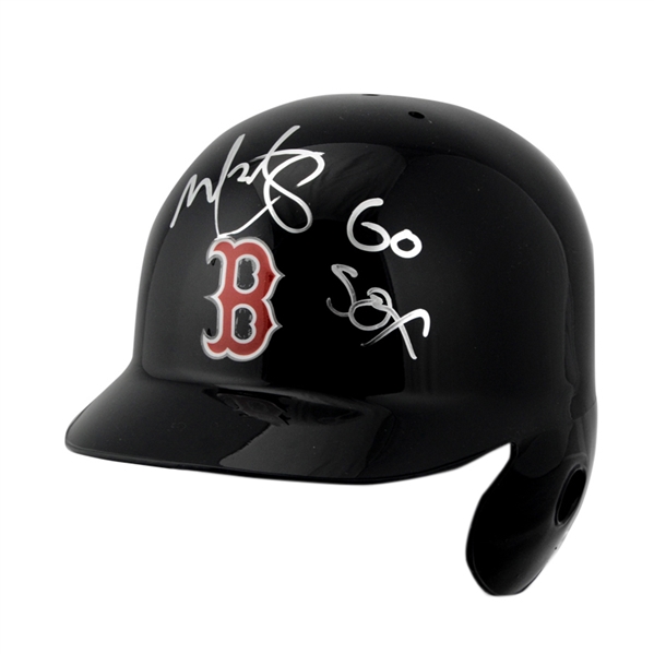 Mark Wahlberg Autographed Authentic Boston Red Sox Batting Helmet with Go Sox Inscription