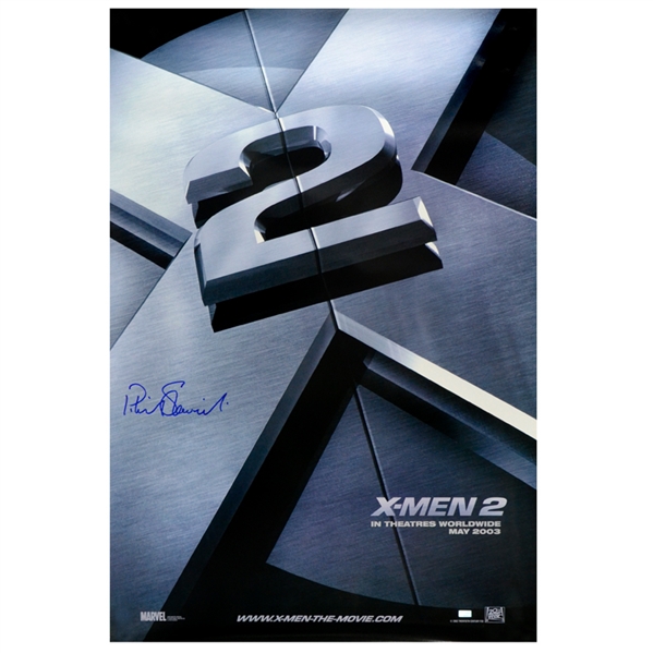 Patrick Stewart Autographed 2003 X-Men 2 27x40 Poster
