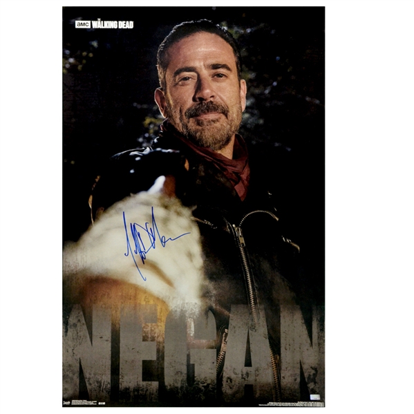 Jeffrey Dean Morgan Autographed 2010 The Walking Dead 22×34 Negan Poster