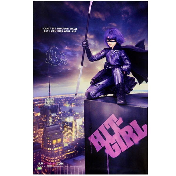 Chloë Grace Moretz Autographed 2010 Kick-Ass Hit-Girl 24x36 Poster