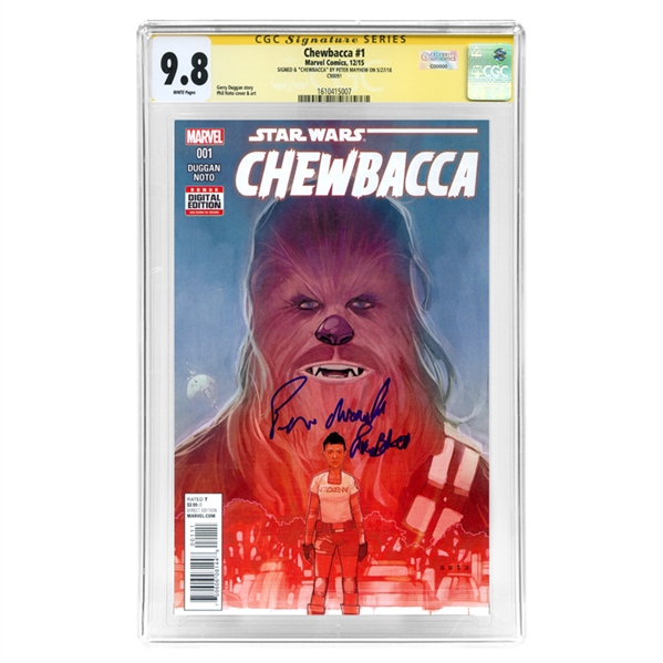 Peter Mayhew Autographed 2015 Chewbacca #1 CGC Signature Series 9.8 Mint