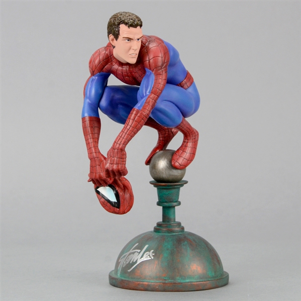 Stan Lee Autographed Marvel Milestones Peter Parker Unmasked Amazing Spider-Man Variant Statue