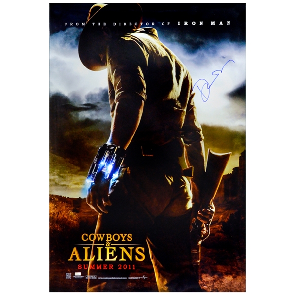 Daniel Craig Autographed 2011 Cowboys & Aliens 27×40 Original Double-Sided Movie Poster