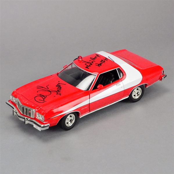  David Soul and Paul Michael Glaser Autographed Starsky & Hutch Torino 1:18 Scale Die-Cast Car