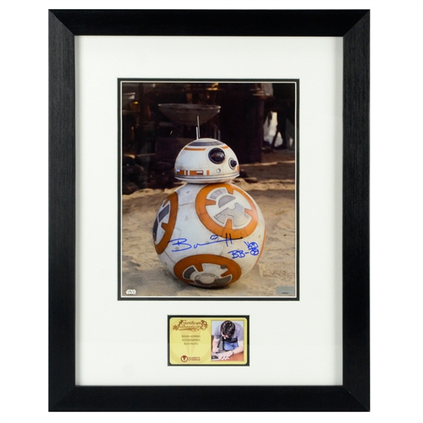 Brian Herring Autographed Star Wars: The Force Awakens BB-8 Framed 8x10 Photo