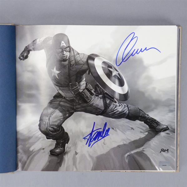 Chris Evans and Stan Lee Autographed The Art of Captain America: The First Avenger
