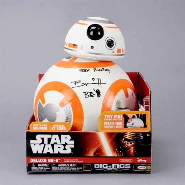 Brian Herring Autographed Star Wars The Force Awakens 18" BB-8 Talking Droid w/ Keep Rolling Inscription