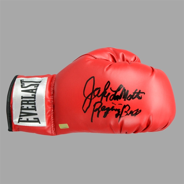 Jake Lamotta Autographed Raging Bull Everlast Boxing Glove