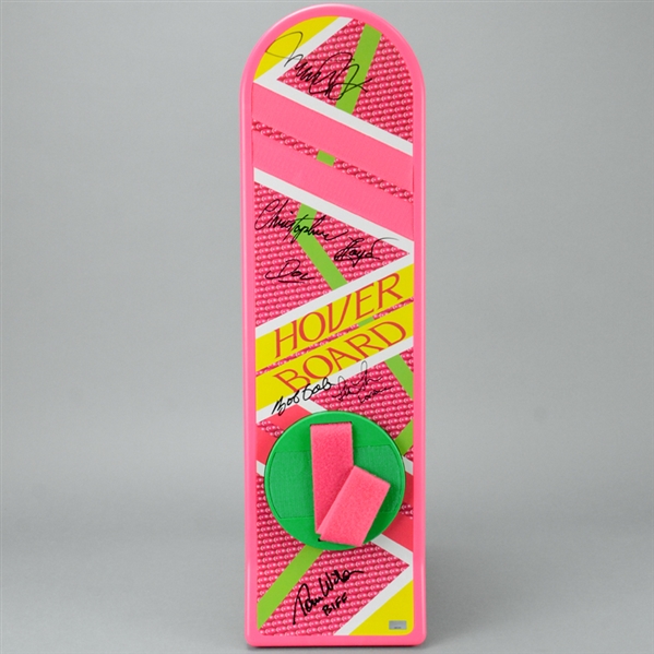 Michael J. Fox, Christopher Lloyd, Thomas Wilson, Lea Thompson, Bob Gale Autographed Back to the Future Part II 1:1 Scale Prop Replica Hoverboard