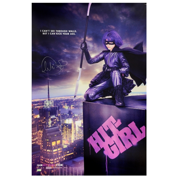 Chloë Grace Moretz Autographed Kick-Ass Hit-Girl 24x36 Poster