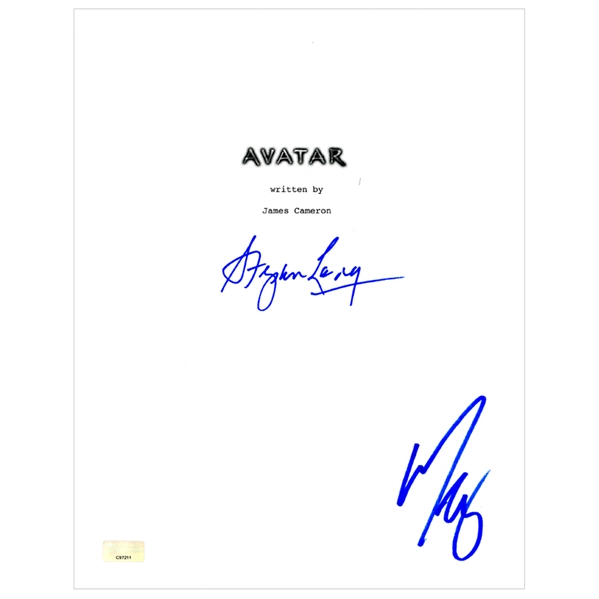 Stephen Lang and Michelle Rodriguez Autographed Avatar Script Cover