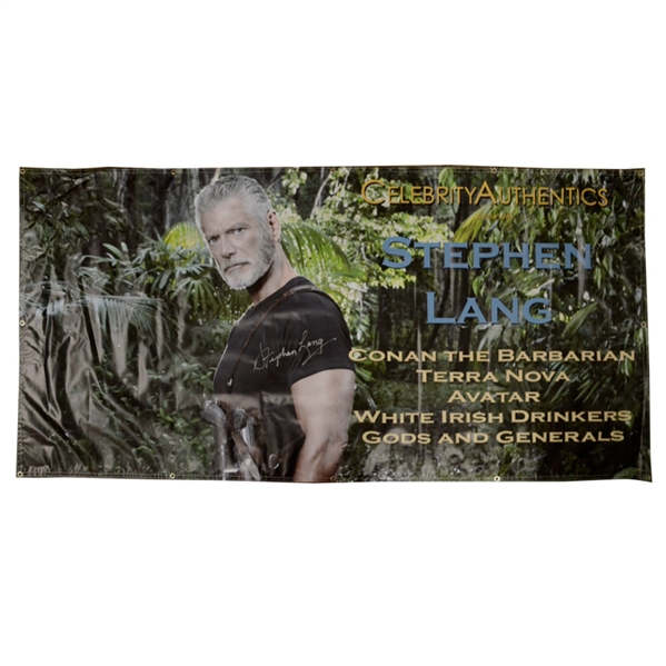 Stephen Lang Autographed 2011 New York Comic Con Show Banner 