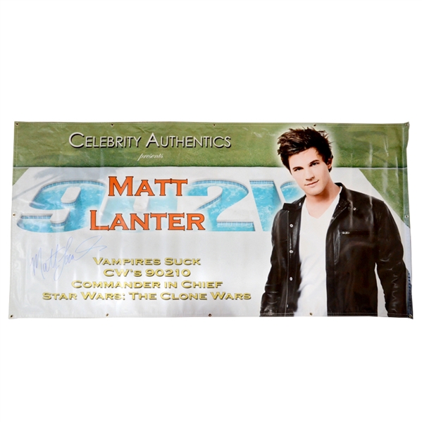 Matt Lanter Autographed 2010 New York Comic Con Show Banner 