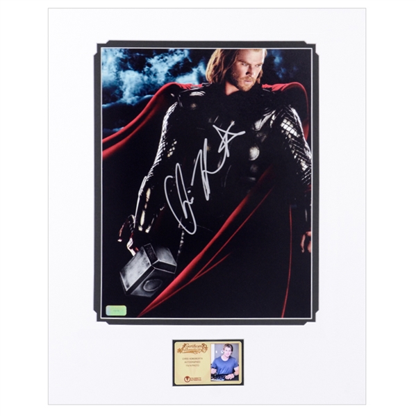 Chris Hemsworth Autographed 2011 Thor 11x14 Matted Photo