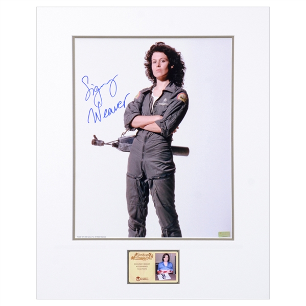 Sigourney Weaver Autographed 1979 Alien Ripley 11x14 Matted Studio Photo