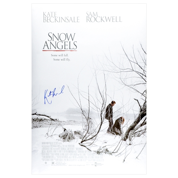 Kate Beckinsale Autographed 2007 Snow Angels Original 27x40 Double-Sided Movie Poster