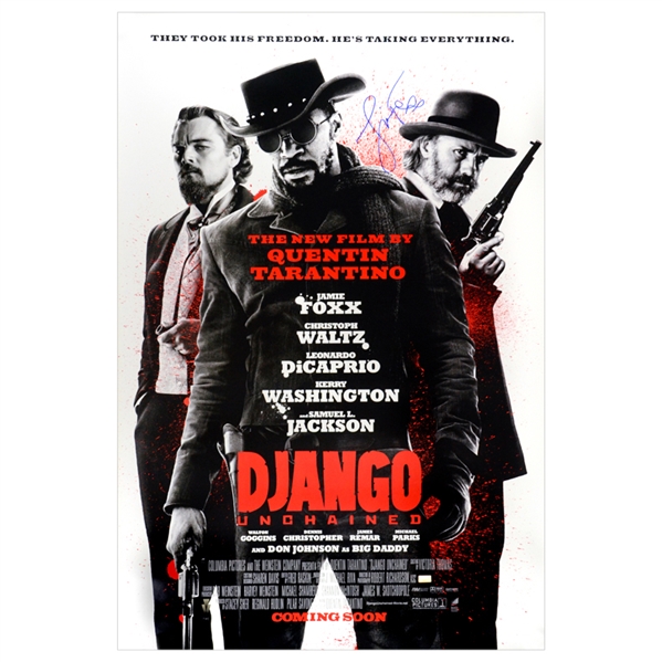 Jamie Foxx Autographed 2013 Django Unchained International 27x40 Poster