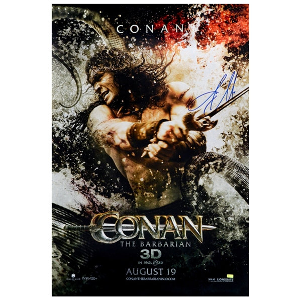 Jason Momoa Autographed 2011 Conan the Barbarian Original D/S 27x40 Movie Poster