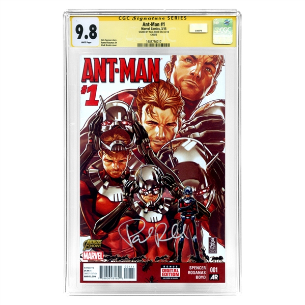 Paul Rudd Autographed 2015 Ant-Man #1 CGC Signature Series 9.8