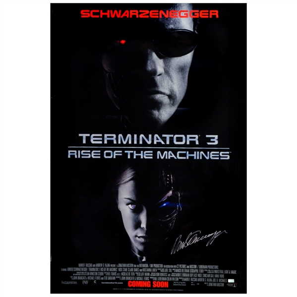 Arnold Schwarzenegger Autographed 2003 Terminator 3:Rise Of The Machines Original 27x40 Movie Poster