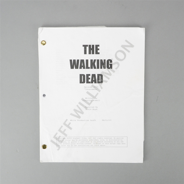 The Walking Dead Original Episode #405 Internment Draft Production Script *The Plot Thickens as More Become Sick 