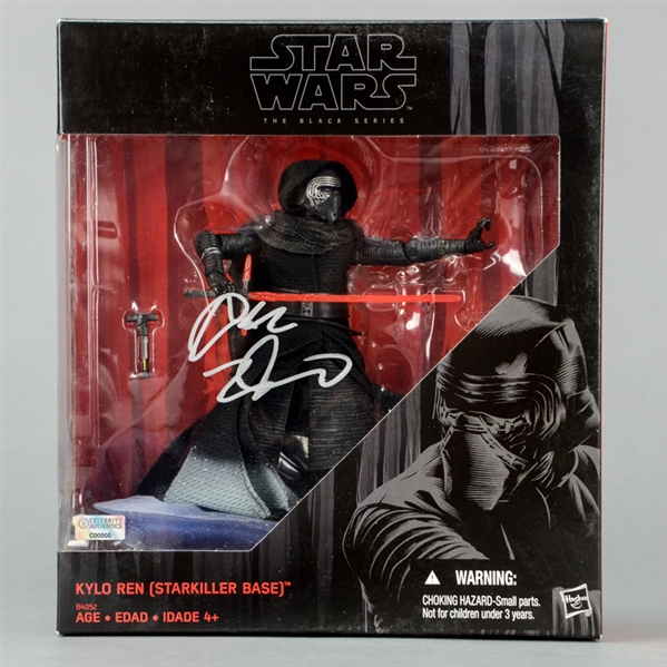 Adam Driver Autographed Star Wars: The Force Awakens Kylo Ren Back Series Starkiller Base 6 Inch Action Figure