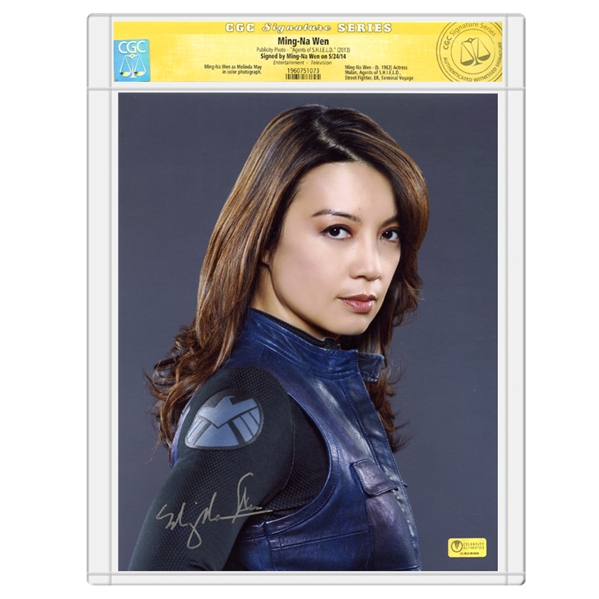 Ming-Na Wen Autographed Agents of S.H.I.E.L.D. 8×10 Agent May Photo *CGC Signature Series
