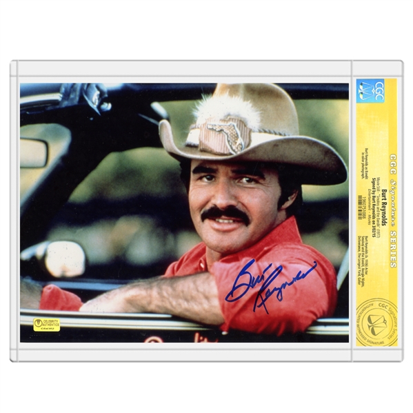 Burt Reynolds Autographed 1977 Smokey and the Bandit 8x10 Photo * CGC Signature Series